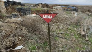 на мине в Агдаме