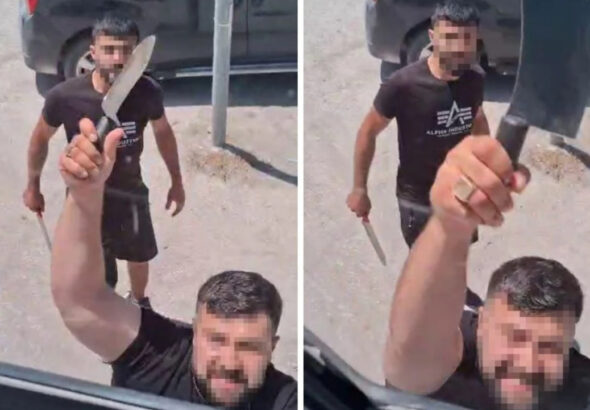 Водитель с мачете