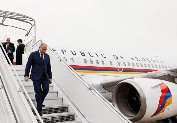 Пашинян отправился