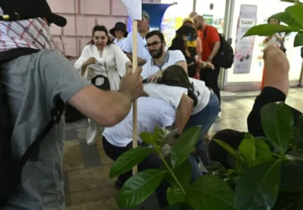 Столкновение в Тбилиси