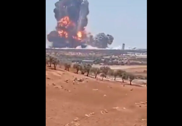 Взрыв на складе боеприпасов