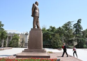 Алиевы посетили Гянджу