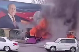 В Сумгаите загорелся