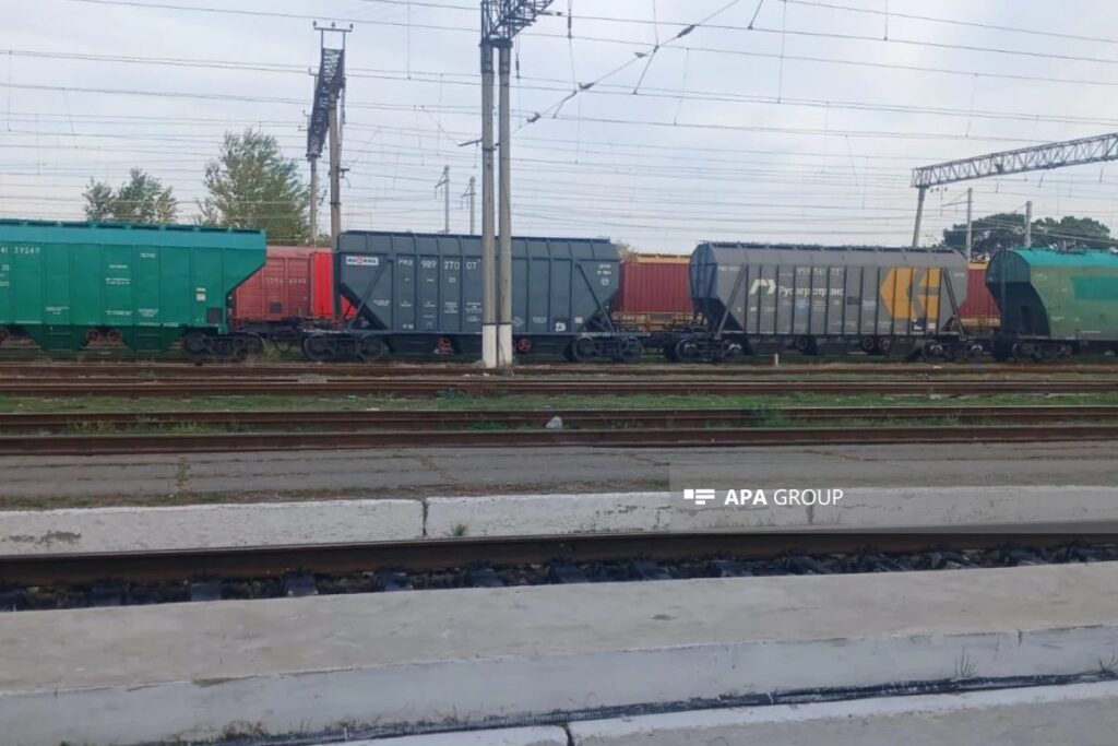 Поезд с российским зерном