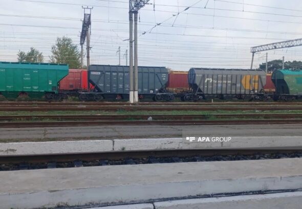 Поезд с российским зерном