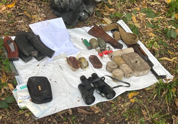 обнаружен схрон оружия