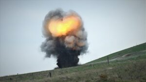 подорвался на мине